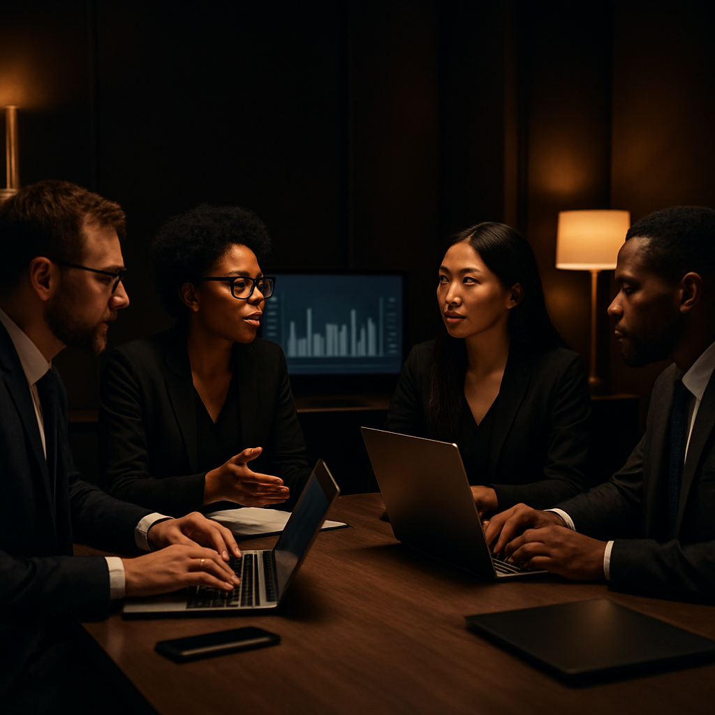 Nexorix Media team collaborating in a modern office